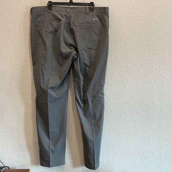 Nike Tour Performance Gray Striped Dri Fit Golf Pants Size 40x32 - Picture 7 of 11